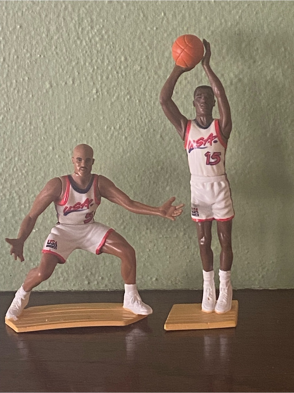 USA Basketball Player Figurine Set - White and Red